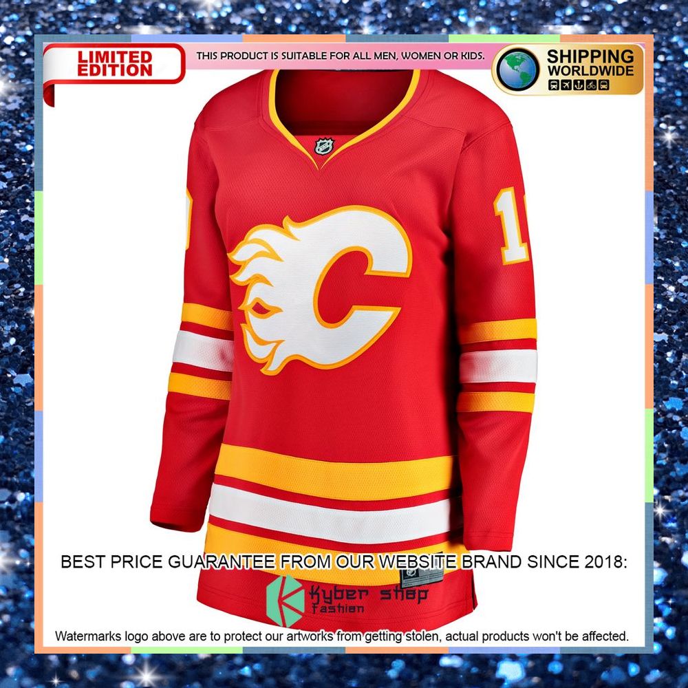 Jonathan Huberdeau Calgary Flames Women's Home Red Hockey Jersey 6 Jonathan Huberdeau Calgary Flames Women's Home Red Hockey Jersey word2