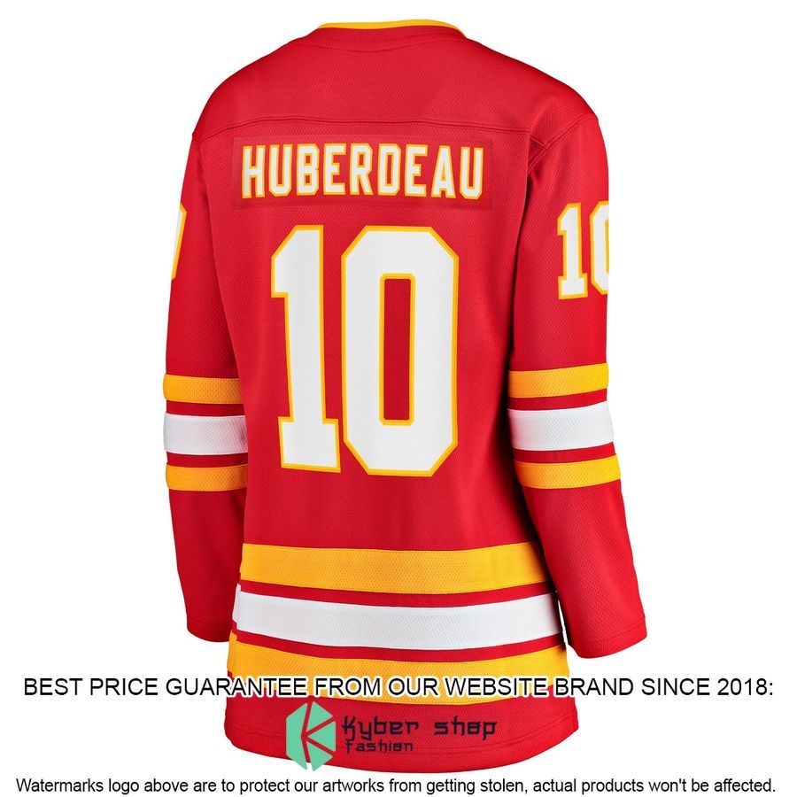 Jonathan Huberdeau Calgary Flames Women's Home Red Hockey Jersey 3 Jonathan Huberdeau Calgary Flames Women's Home Red Hockey Jersey word2