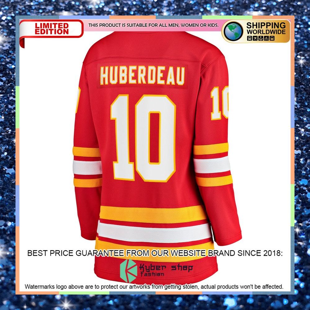 Jonathan Huberdeau Calgary Flames Women's Home Red Hockey Jersey 7 Jonathan Huberdeau Calgary Flames Women's Home Red Hockey Jersey word2