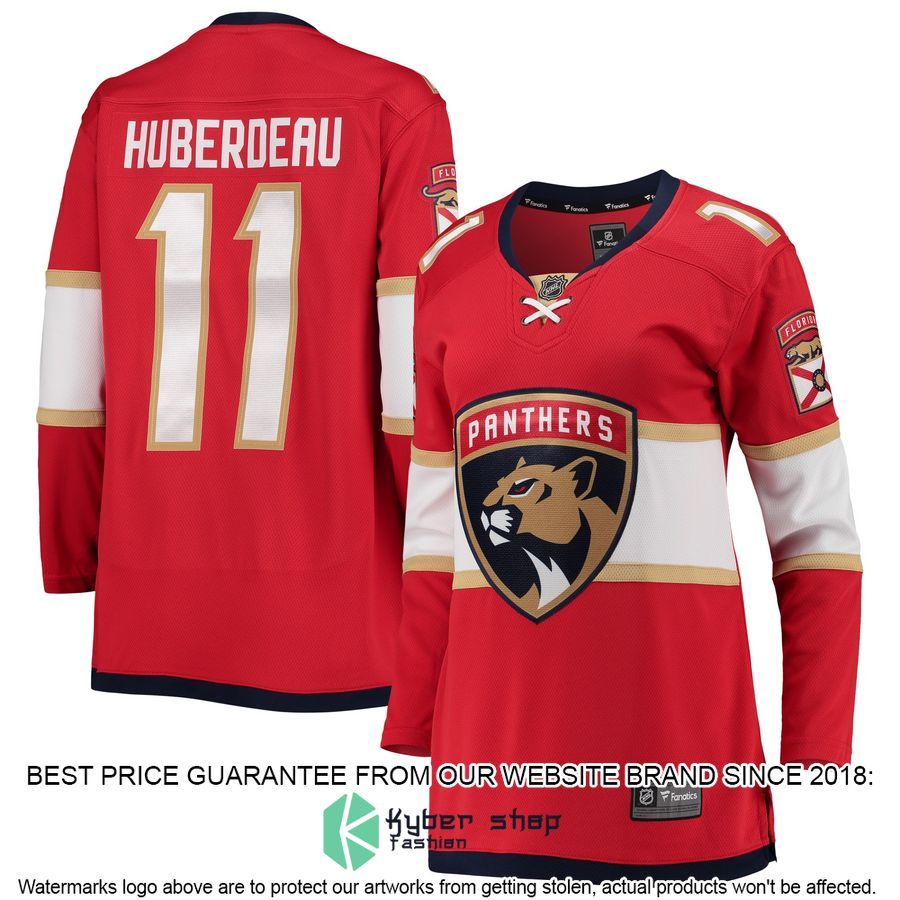 Jonathan Huberdeau Florida Panthers Women's Home Premier Red Hockey Jersey