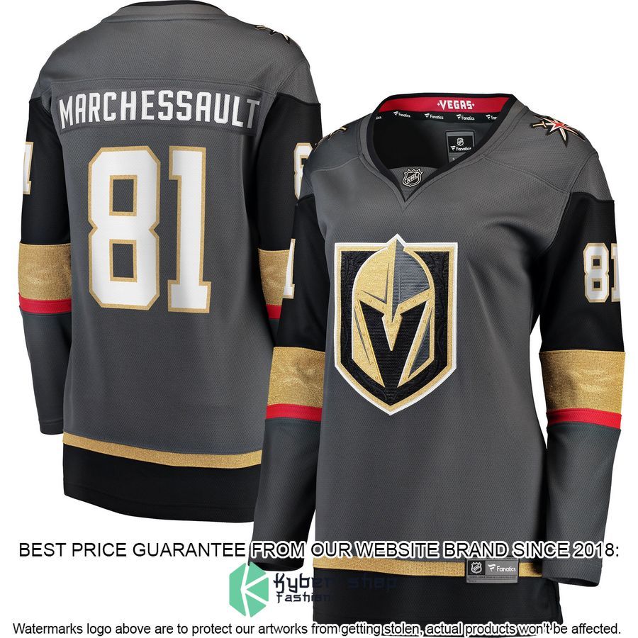 Jonathan Marchessault Vegas Golden Knights Women's Home Premier Gray Hockey Jersey 4 Jonathan Marchessault Vegas Golden Knights Women's Home Premier Gray Hockey Jersey word1