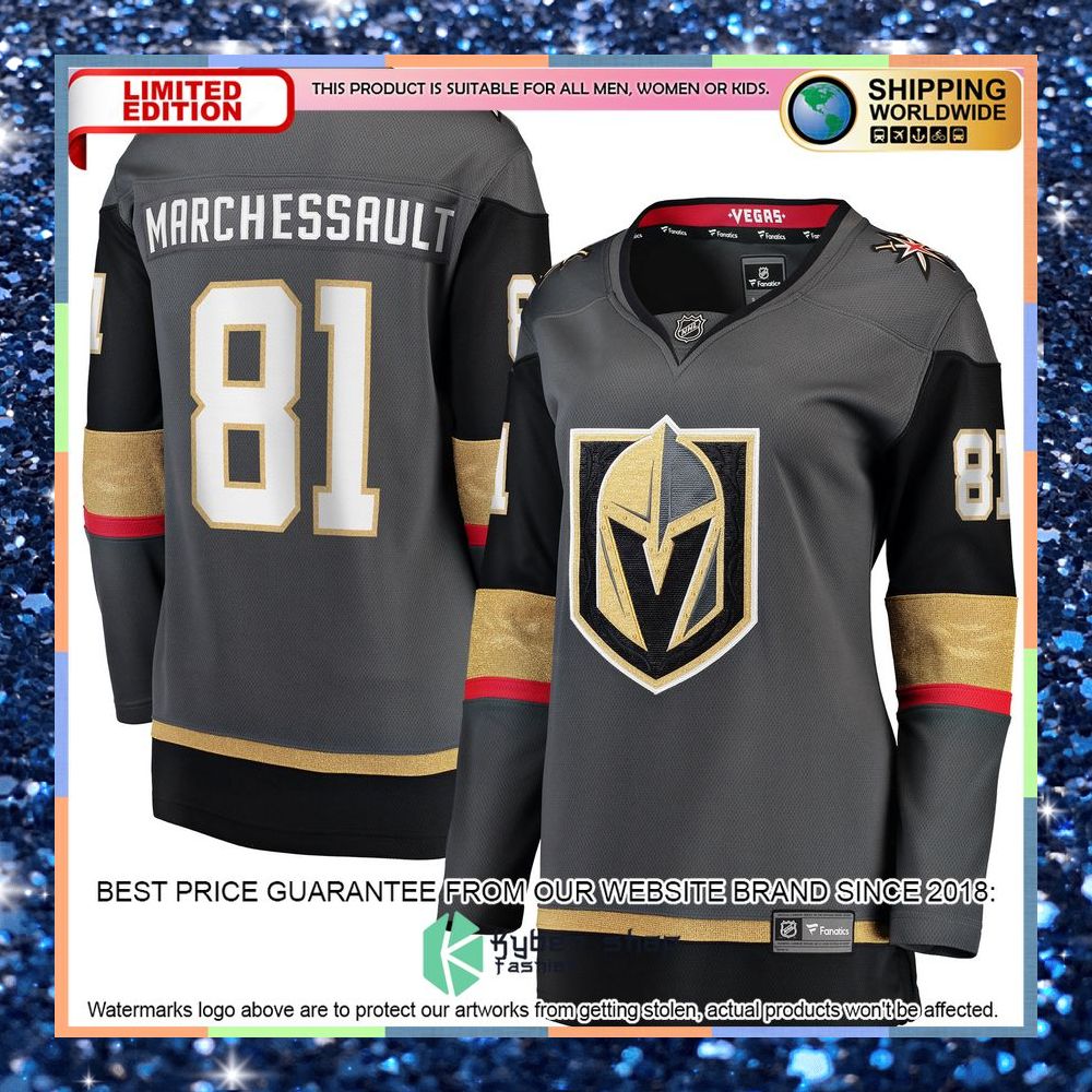 Jonathan Marchessault Vegas Golden Knights Women's Home Premier Gray Hockey Jersey 8 Jonathan Marchessault Vegas Golden Knights Women's Home Premier Gray Hockey Jersey word1