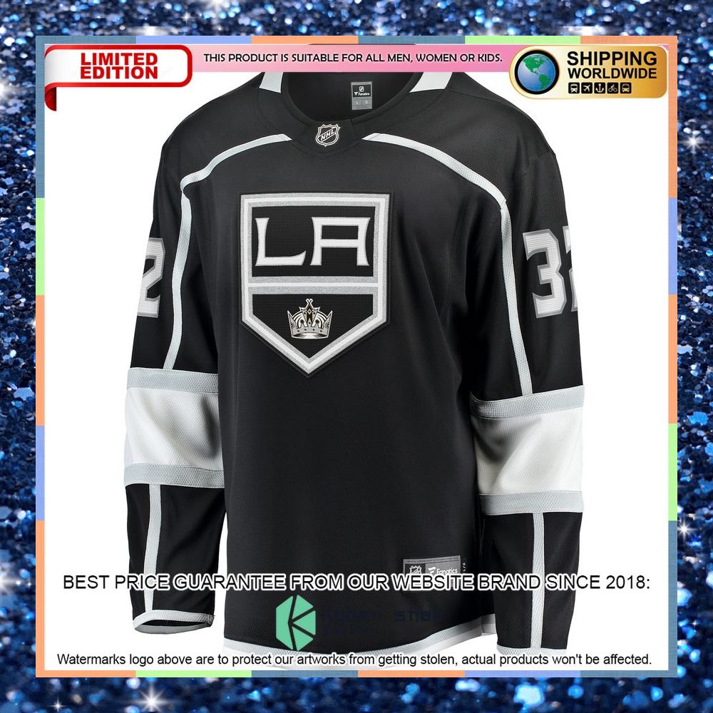 Jonathan Quick Los Angeles Kings Home Premier Black Hockey Jersey 6 Jonathan Quick Los Angeles Kings Home Premier Black Hockey Jersey word1