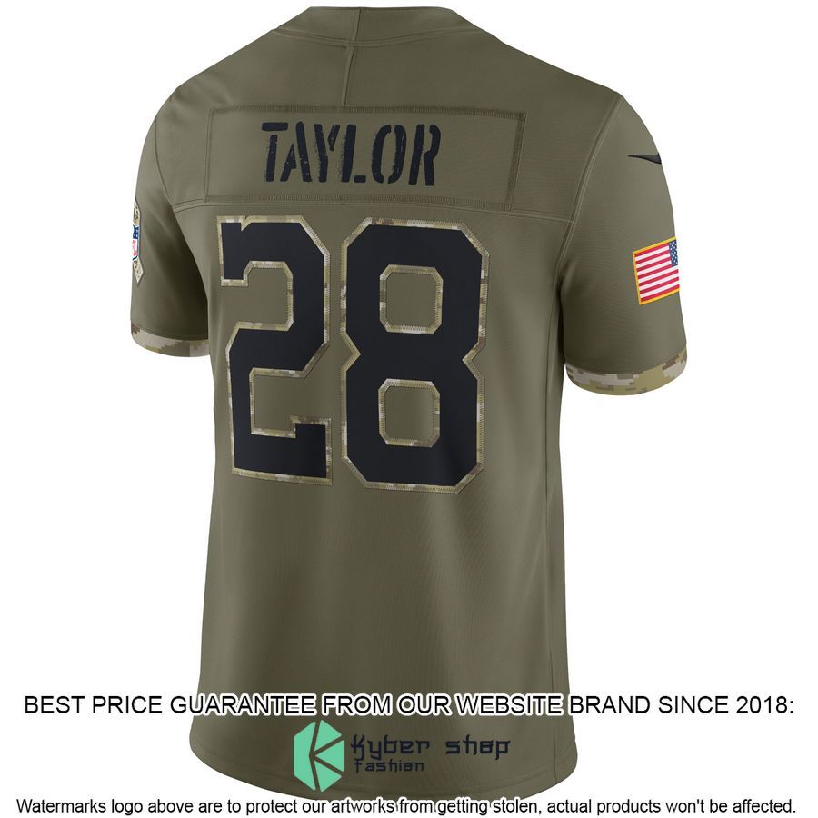Jonathan Taylor Indianapolis Colts 2022 Salute To Service Olive Football Jersey 3 Jonathan Taylor Indianapolis Colts 2022 Salute To Service Olive Football Jersey word1