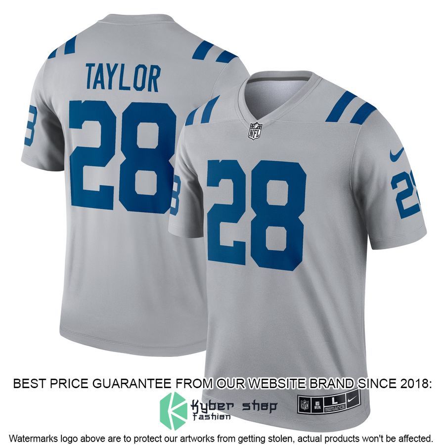 Jonathan Taylor Indianapolis Colts Inverted Legend Gray Football Jersey 4 Jonathan Taylor Indianapolis Colts Inverted Legend Gray Football Jersey word1