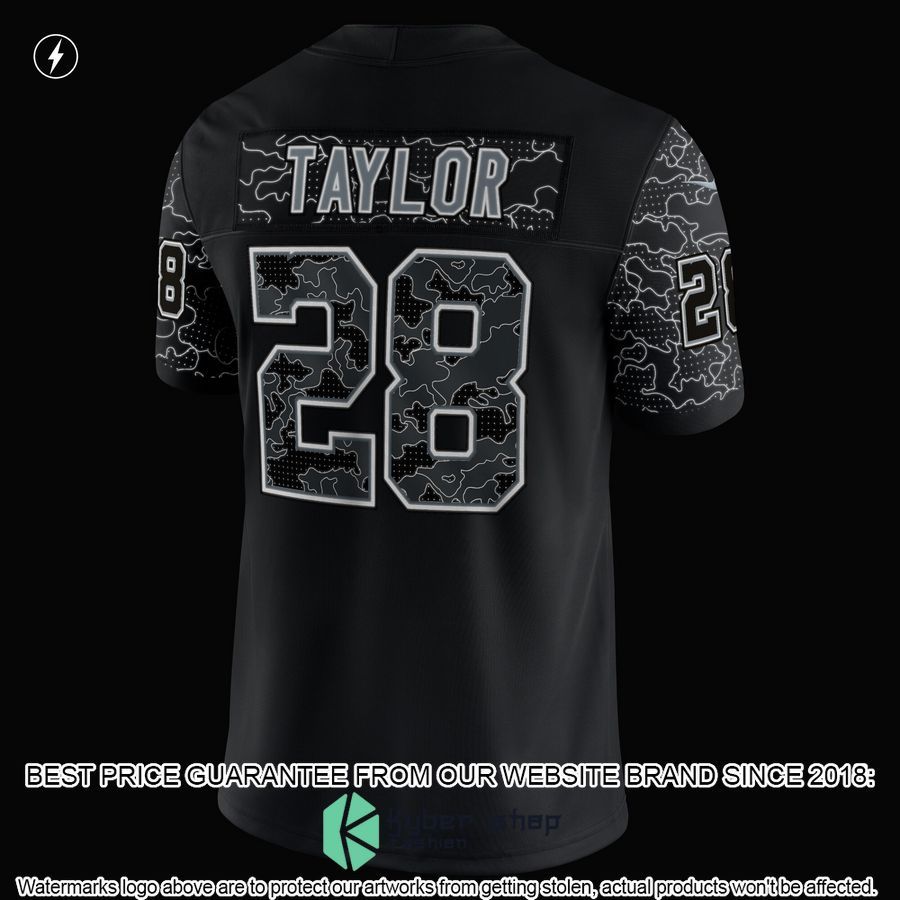 Jonathan Taylor Indianapolis Colts RFLCTV Black Football Jersey 6 Jonathan Taylor Indianapolis Colts RFLCTV Black Football Jersey word1