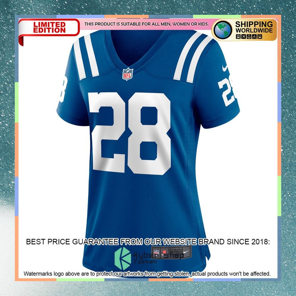 Jonathan Taylor Indianapolis Colts Women's Royal Football Jersey 6 Jonathan Taylor Indianapolis Colts Women's Royal Football Jersey word1