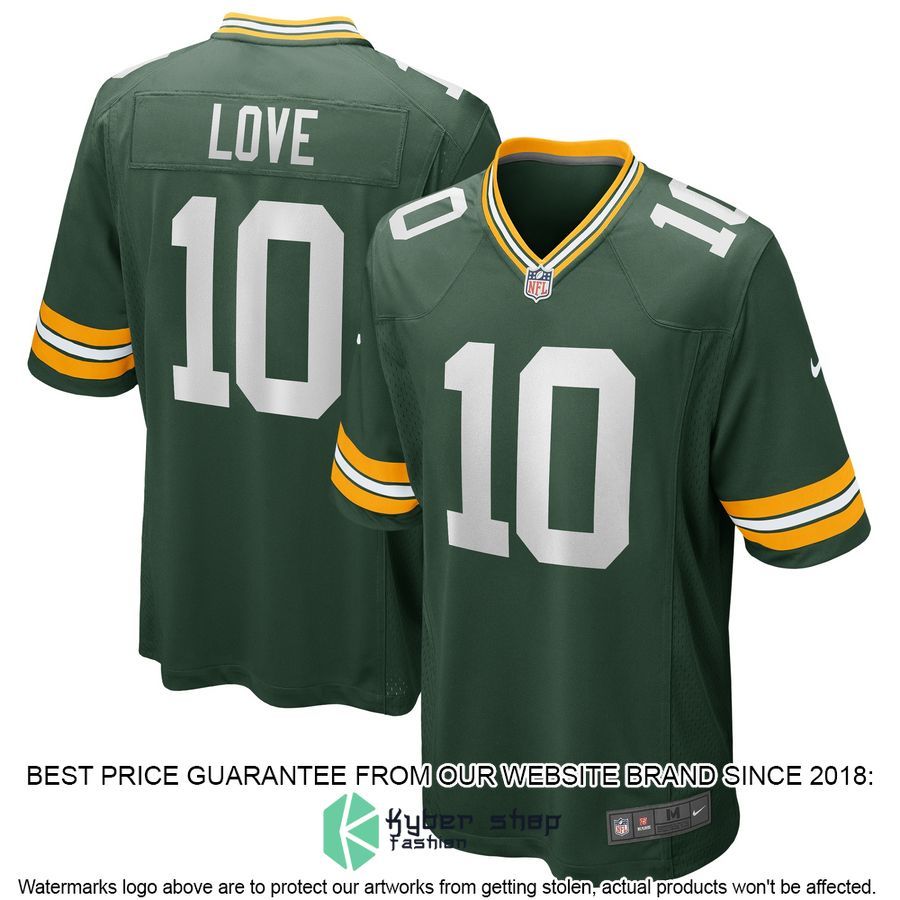 Jordan Love Green Bay Packers Green Football Jersey