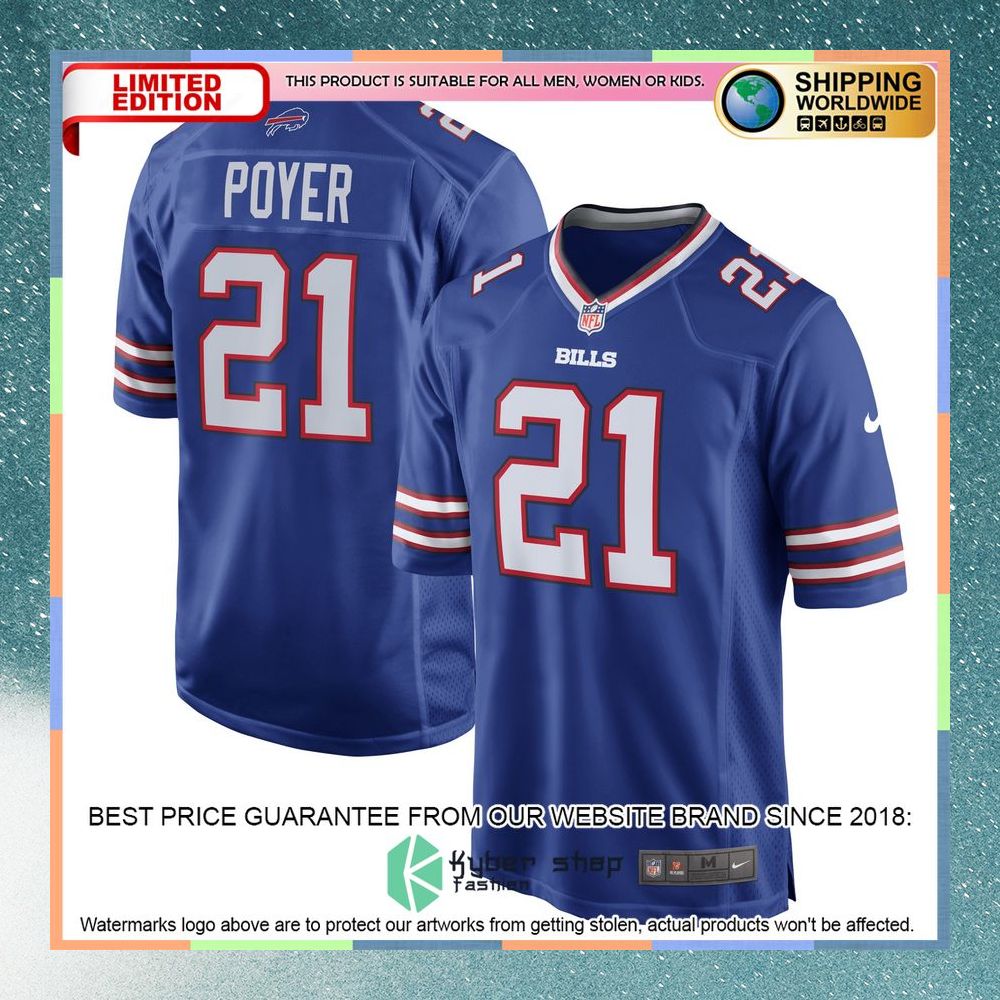 Jordan Poyer Buffalo Bills Team Royal Football Jersey 5 Jordan Poyer Buffalo Bills Team Royal Football Jersey word1