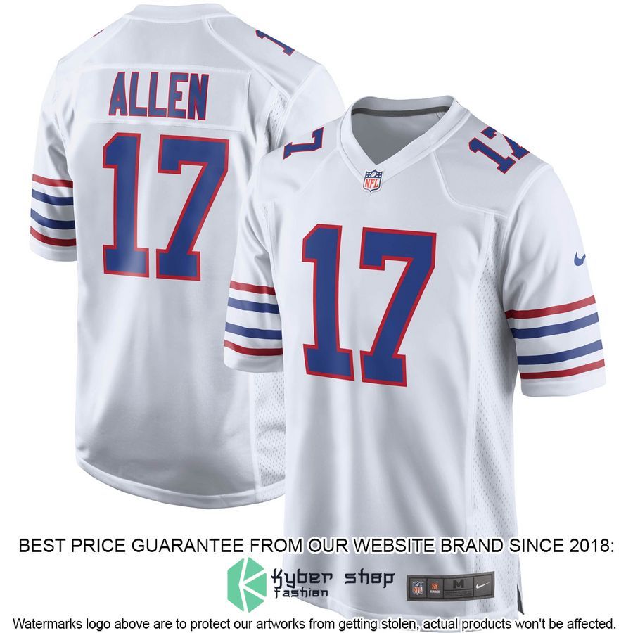 Josh Allen Buffalo Bills Alternate White Football Jersey