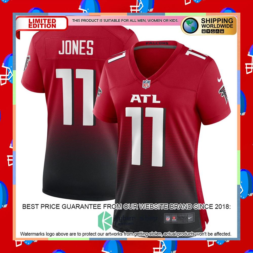 Julio Jones Atlanta Falcons Women's Black Football Jersey 11 Julio Jones Atlanta Falcons Women's Black Football Jersey word2