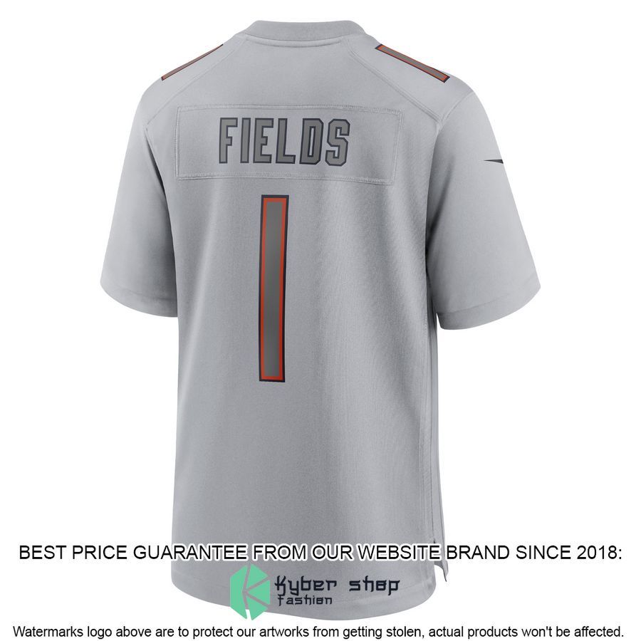 Justin Fields Chicago Bears Atmosphere Fashion Gray Football Jersey 3 Justin Fields Chicago Bears Atmosphere Fashion Gray Football Jersey word2