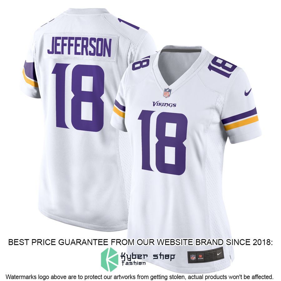 Justin Jefferson Minnesota Vikings Women's White Football Jersey