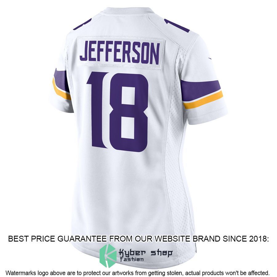 Justin Jefferson Minnesota Vikings Women's White Football Jersey 3 Justin Jefferson Minnesota Vikings Women's White Football Jersey word3