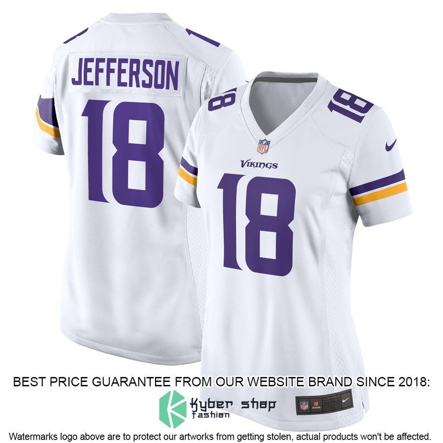 Justin Jefferson Minnesota Vikings Women's White Football Jersey 4 Justin Jefferson Minnesota Vikings Women's White Football Jersey word3