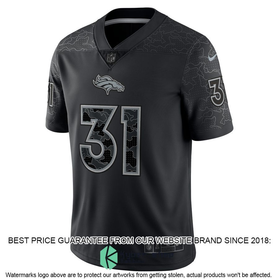 Justin Simmons Denver Broncos RFLCTV Black Football Jersey 3 Justin Simmons Denver Broncos RFLCTV Black Football Jersey word2