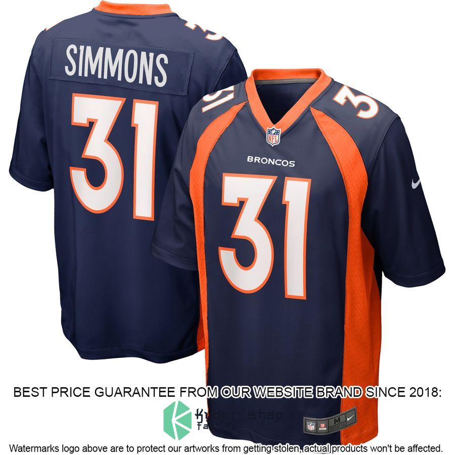 Justin Simmons Denver Broncos White Football Jersey 5 Justin Simmons Denver Broncos White Football Jersey word1