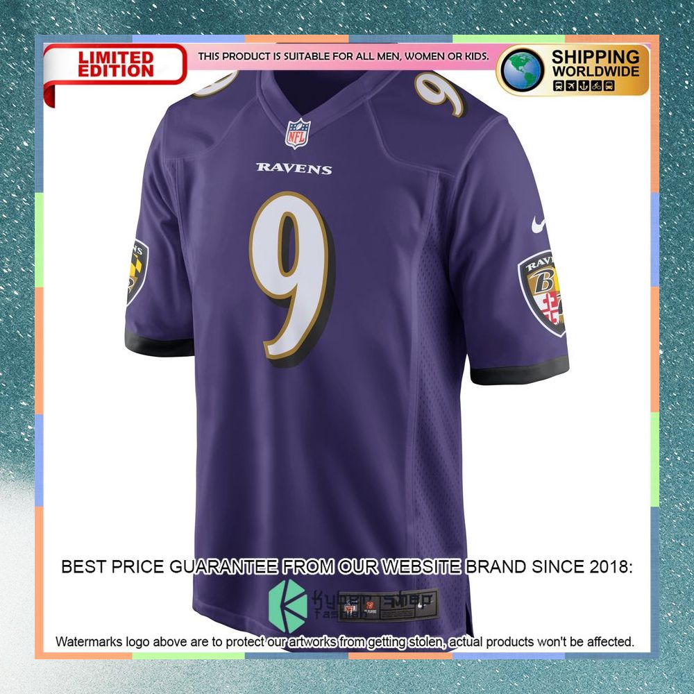 Justin Tucker Baltimore Ravens Purple Football Jersey 6 Justin Tucker Baltimore Ravens Purple Football Jersey word2