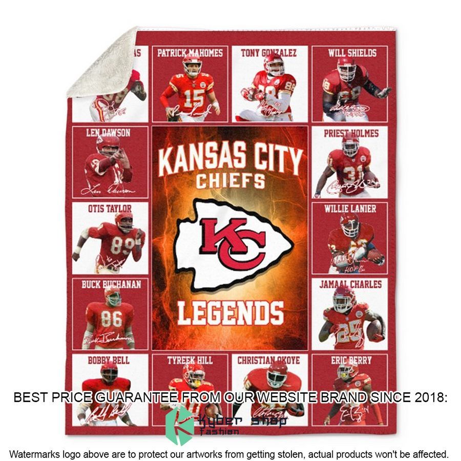 Kansas City Chiefs Legends Fleece Blanket