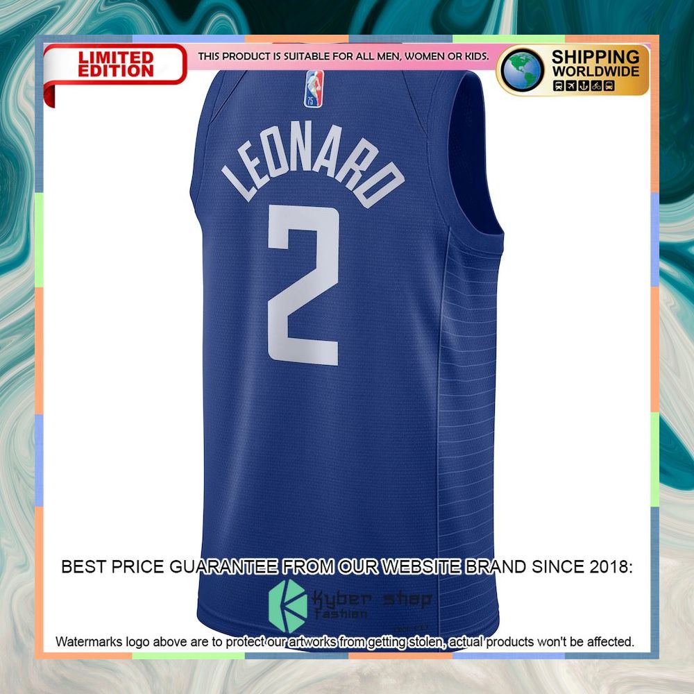 Kawhi Leonard LA Clippers Nike 2021-22 Diamond Royal Basketball Jersey 6 Kawhi Leonard LA Clippers Nike 2021-22 Diamond Royal Basketball Jersey word1