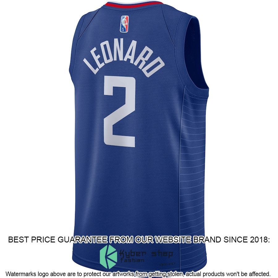 Kawhi Leonard LA Clippers Nike 2021-22 Diamond Royal Basketball Jersey 3 Kawhi Leonard LA Clippers Nike 2021-22 Diamond Royal Basketball Jersey word1