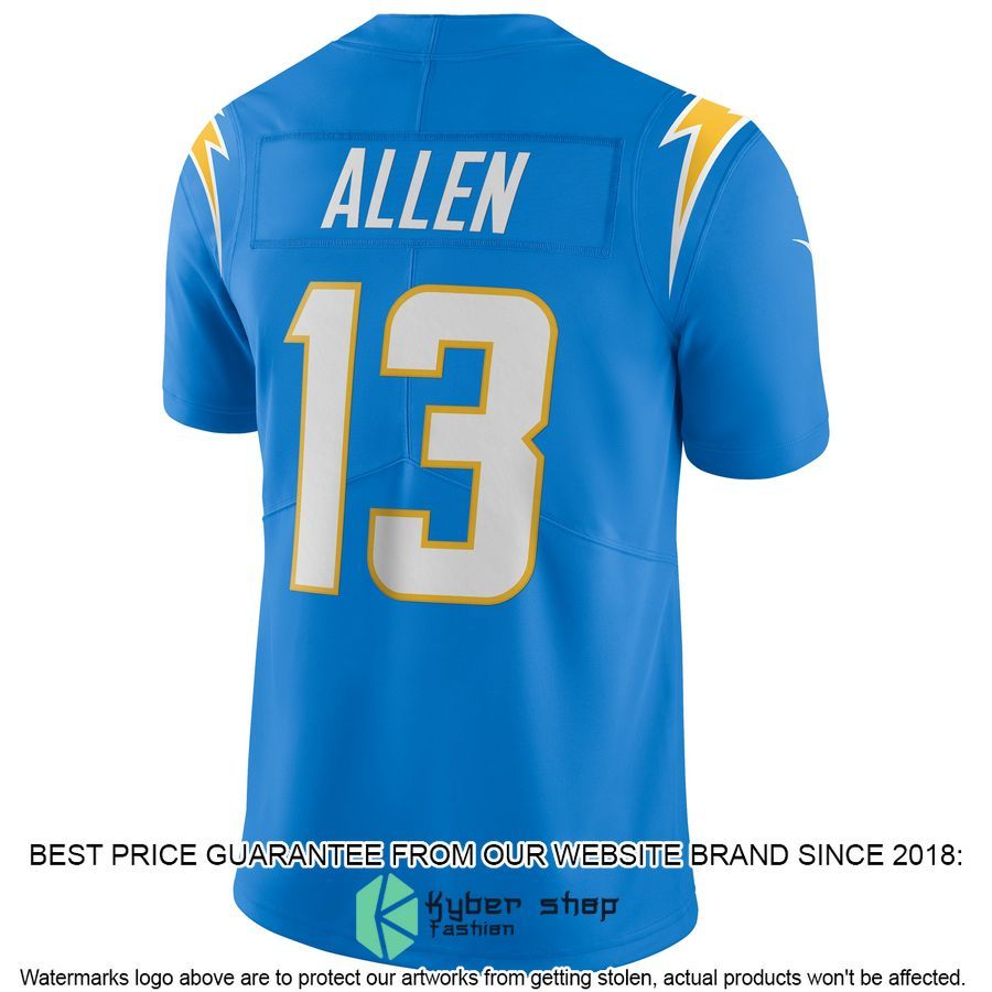Keenan Allen Los Angeles Chargers Vapor Powder Blue Football Jersey 3 Keenan Allen Los Angeles Chargers Vapor Powder Blue Football Jersey word3