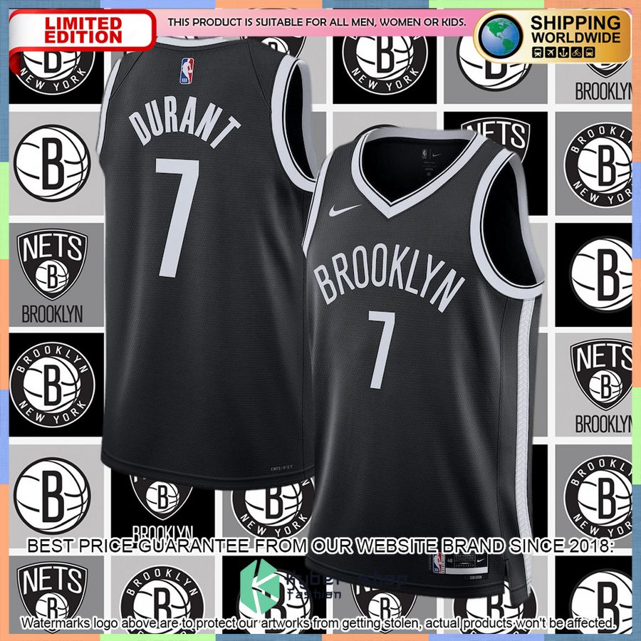 Kevin Durant Brooklyn Nets Nike 2022-23 Black Basketball Jersey 4 Kevin Durant Brooklyn Nets Nike 2022-23 Black Basketball Jersey word2