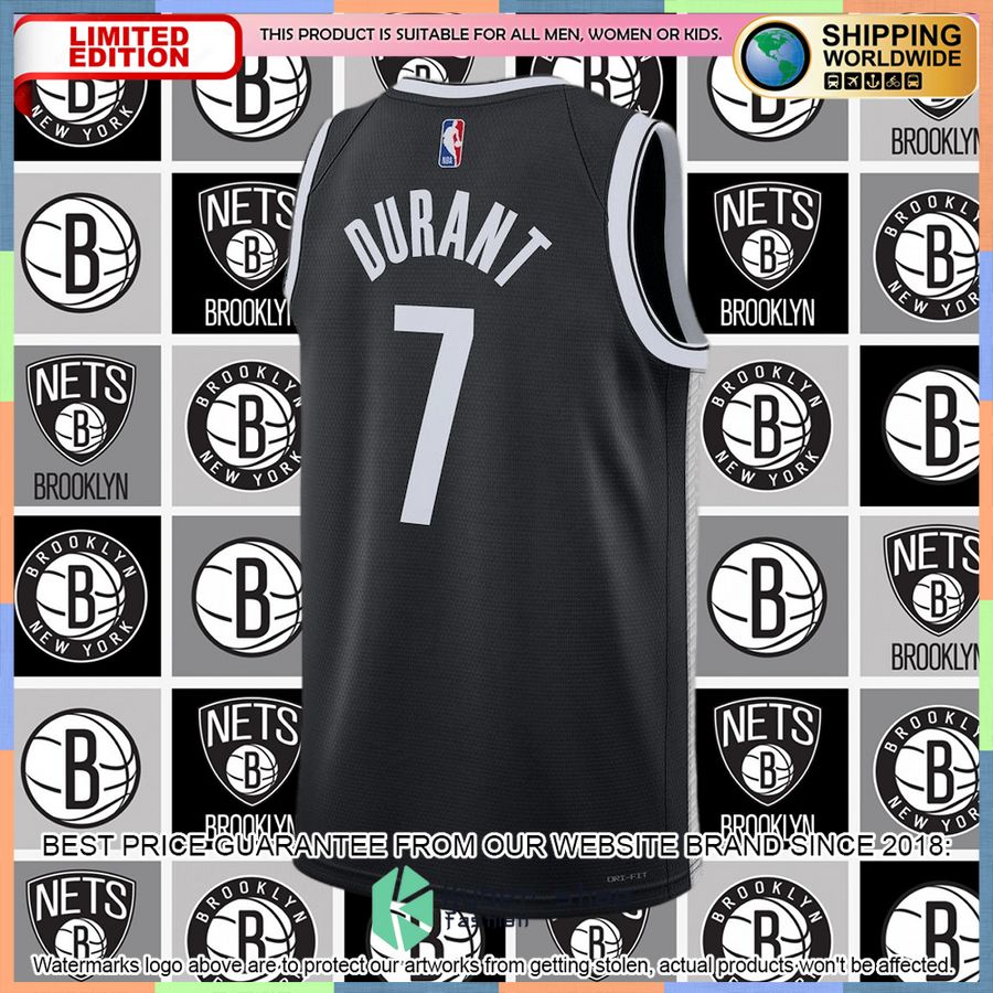 Kevin Durant Brooklyn Nets Nike 2022-23 Black Basketball Jersey 6 Kevin Durant Brooklyn Nets Nike 2022-23 Black Basketball Jersey word2