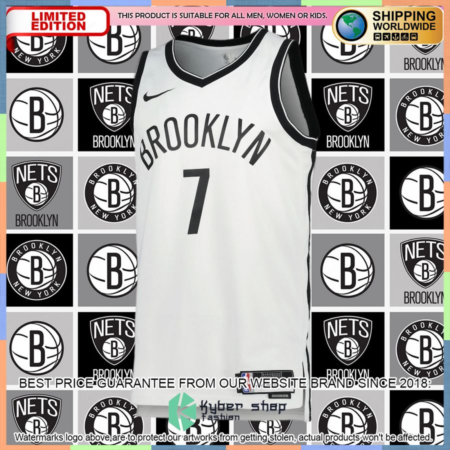 Kevin Durant Brooklyn Nets Nike 2022-23 White Basketball Jersey 5 Kevin Durant Brooklyn Nets Nike 2022-23 White Basketball Jersey word1