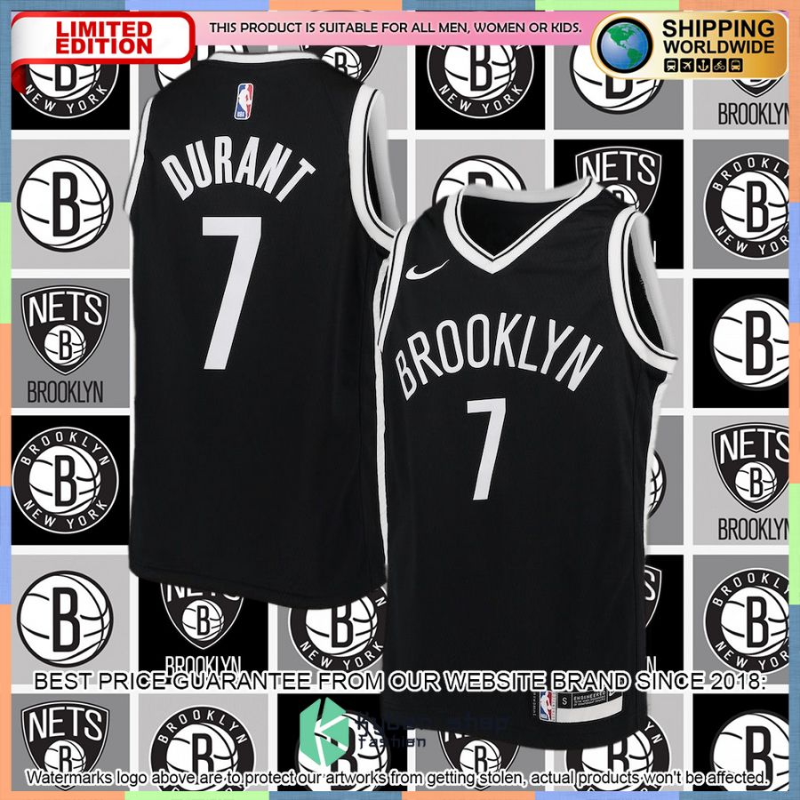 Kevin Durant Brooklyn Nets Nike Youth Black Basketball Jersey 4 Kevin Durant Brooklyn Nets Nike Youth Black Basketball Jersey word3