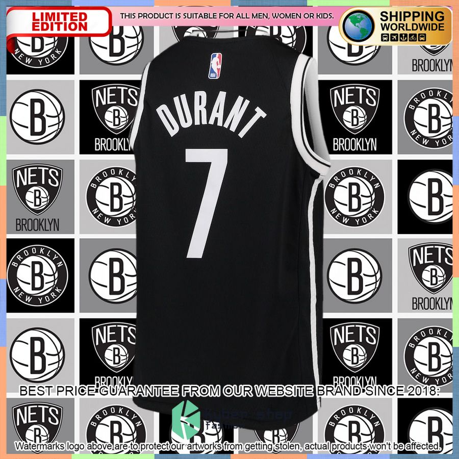 Kevin Durant Brooklyn Nets Nike Youth Black Basketball Jersey 6 Kevin Durant Brooklyn Nets Nike Youth Black Basketball Jersey word3