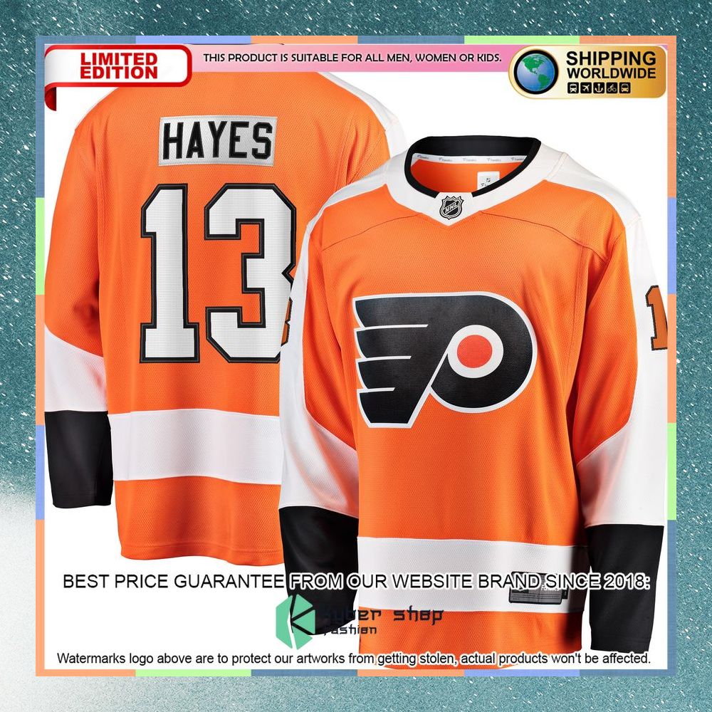 Kevin Hayes Philadelphia Flyers Orange Hockey Jersey 8 Kevin Hayes Philadelphia Flyers Orange Hockey Jersey word1