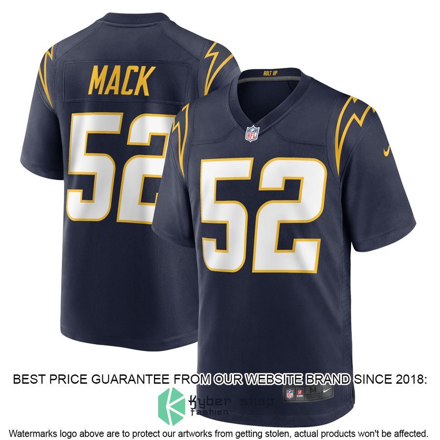 Khalil Mack Los Angeles Chargers Alternate Navy Football Jersey