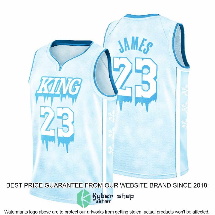 King James Icy Basketsball Jersey word2