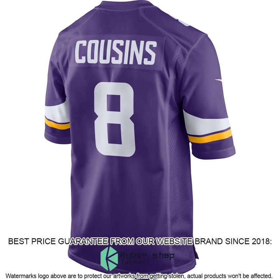 Kirk Cousins Minnesota Vikings Purple Football Jersey 3 Kirk Cousins Minnesota Vikings Purple Football Jersey word3