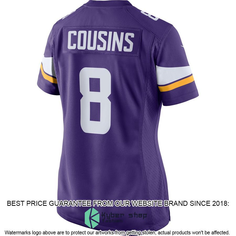 Kirk Cousins Minnesota Vikings Women's Purple Football Jersey 3 Kirk Cousins Minnesota Vikings Women's Purple Football Jersey word2