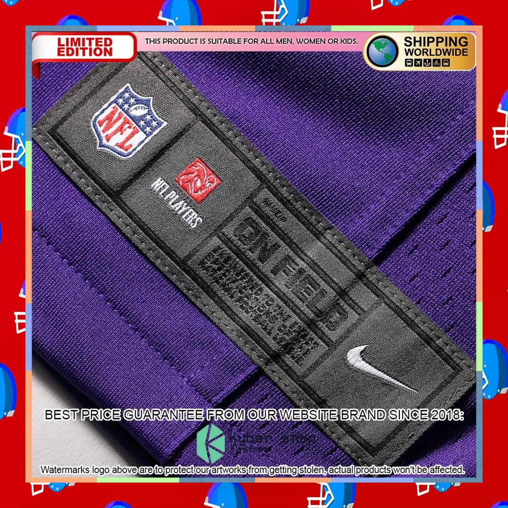 Kirk Cousins Minnesota Vikings Women's Purple Football Jersey 17 Kirk Cousins Minnesota Vikings Women's Purple Football Jersey word2