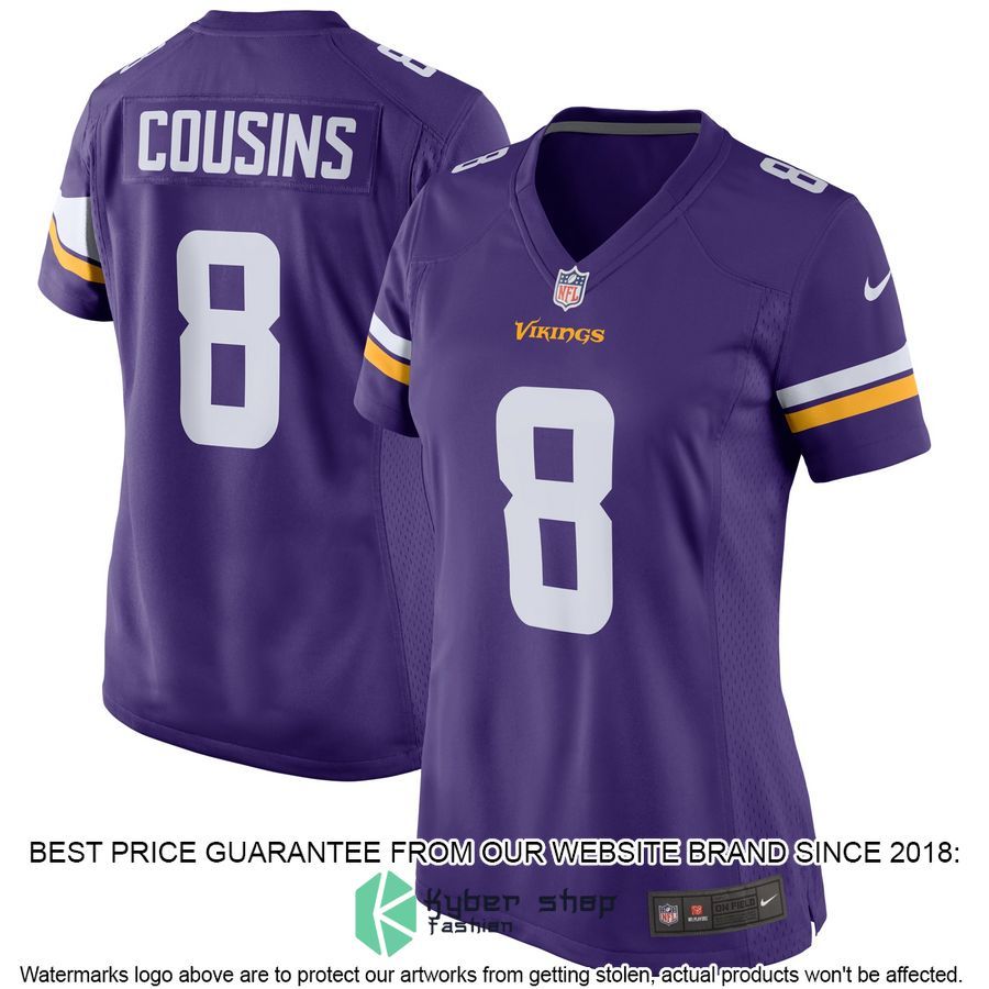 Kirk Cousins Minnesota Vikings Women's White Football Jersey 10 Kirk Cousins Minnesota Vikings Women's White Football Jersey word1