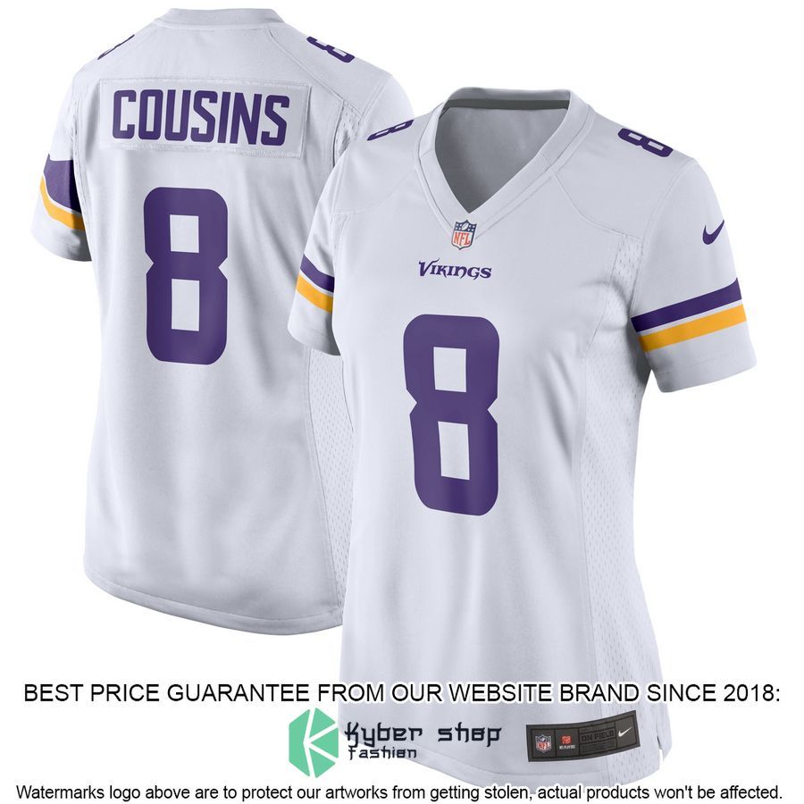 Kirk Cousins Minnesota Vikings Women's White Football Jersey 9 Kirk Cousins Minnesota Vikings Women's White Football Jersey word1