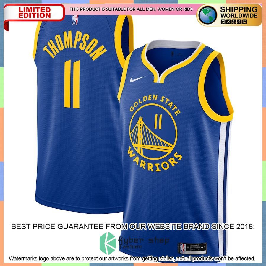 Klay Thompson Golden State Warriors Nike 2020-21 Royal Basketball Jersey