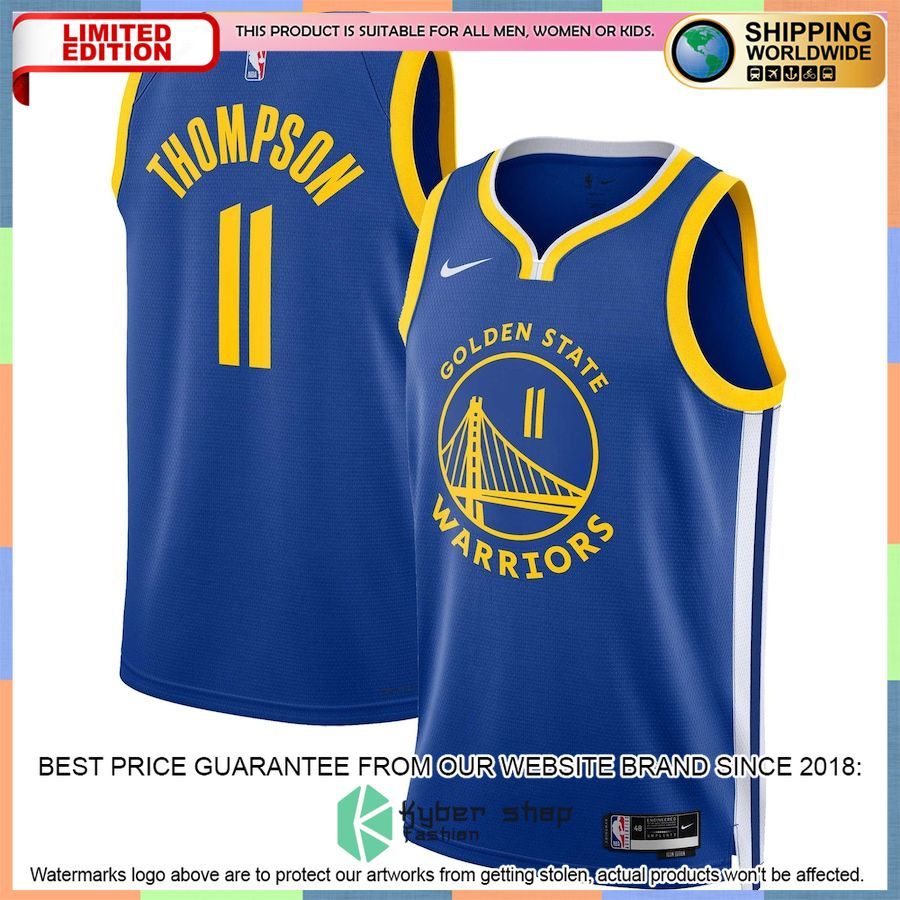 Klay Thompson Golden State Warriors Nike 2022-23 Royal Basketball Jersey