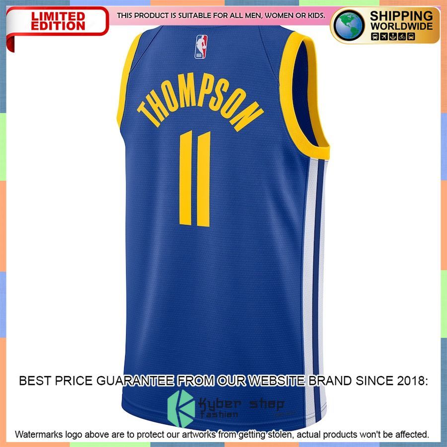 Klay Thompson Golden State Warriors Nike 2022-23 Royal Basketball Jersey 3 Klay Thompson Golden State Warriors Nike 2022-23 Royal Basketball Jersey word3
