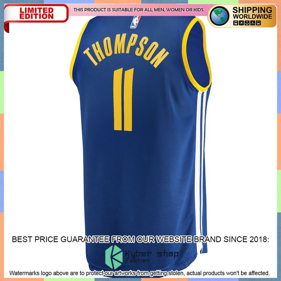 Klay Thompson Golden State Warriors Youth Player Team Royal Basketball Jersey 3 Klay Thompson Golden State Warriors Youth Player Team Royal Basketball Jersey word2