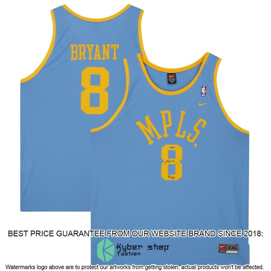 Kobe Bryant Los Angeles Lakers Throwback Light Blue Nike Basketball Jersey