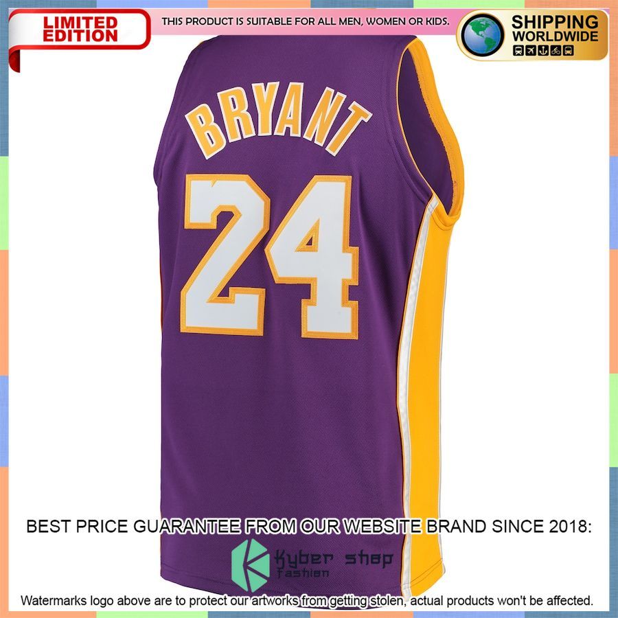Kobe Bryant Los Angeles Lakers Mitchell & Ness 2008-09 Hardwood Classics Authentic Purple Basketball Jersey 3 Kobe Bryant Los Angeles Lakers Mitchell & Ness 2008-09 Hardwood Classics Authentic Purple Basketball Jersey word2