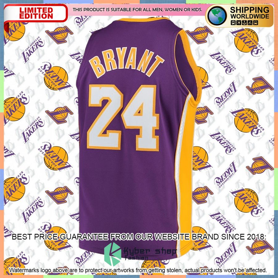 Kobe Bryant Los Angeles Lakers Mitchell & Ness 2008-09 Hardwood Classics Authentic Purple Basketball Jersey 6 Kobe Bryant Los Angeles Lakers Mitchell & Ness 2008-09 Hardwood Classics Authentic Purple Basketball Jersey word2
