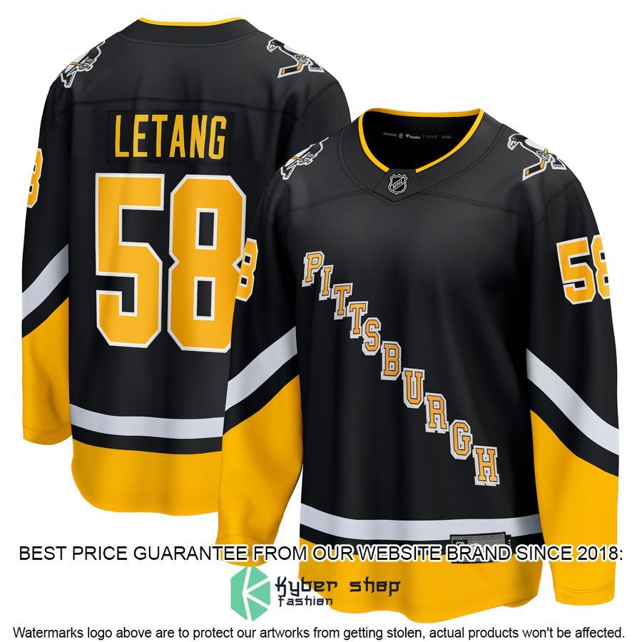 Kris Letang Pittsburgh Penguins 2021 22 Alternate Premier Black Hockey Jersey