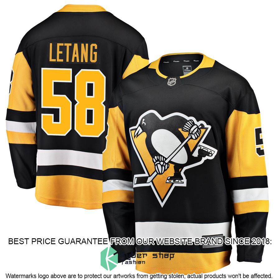 Kris Letang Pittsburgh Penguins Breakaway Black Hockey Jersey