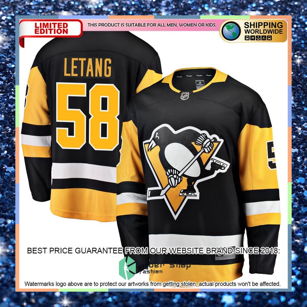 Kris Letang Pittsburgh Penguins Breakaway Black Hockey Jersey 8 Kris Letang Pittsburgh Penguins Breakaway Black Hockey Jersey word1