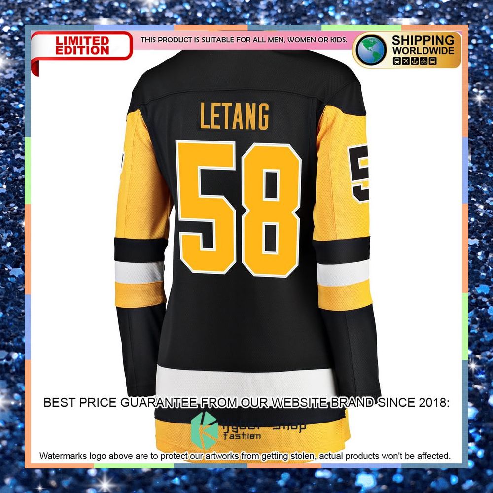 Kris Letang Pittsburgh Penguins Women's Home Black Hockey Jersey 7 Kris Letang Pittsburgh Penguins Women's Home Black Hockey Jersey word2
